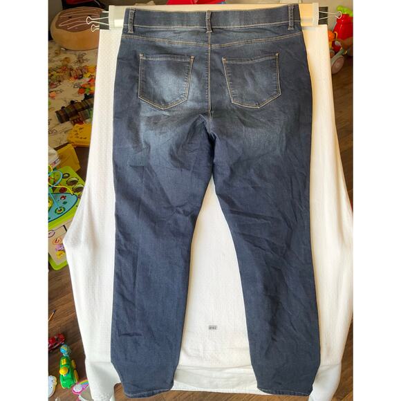 STITCH STAR Women Skinny Jeans size 16 US Blue Mid Rise Stretch Boot Cut - Picture 11 of 11